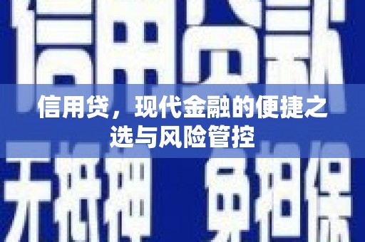 同安信用贷，现代金融的便捷之选与风险管控