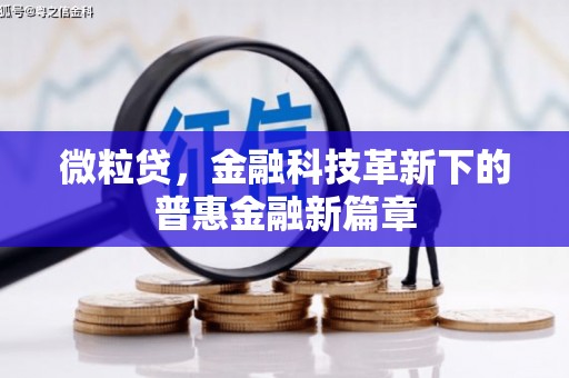 同安微粒贷，金融科技革新下的普惠金融新篇章